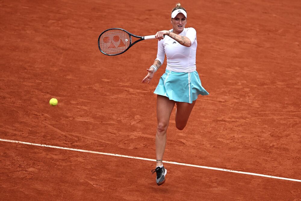 Marketa Vondrušova na meču protiv Olge Danilović