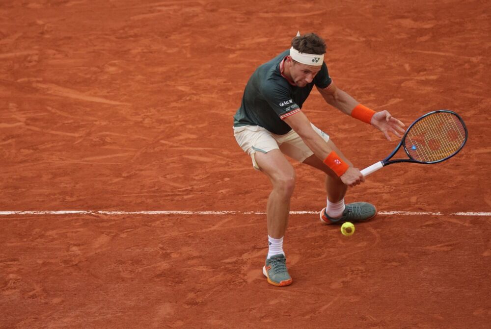 Kasper Rud tokom osmine finala Rolan Garosa