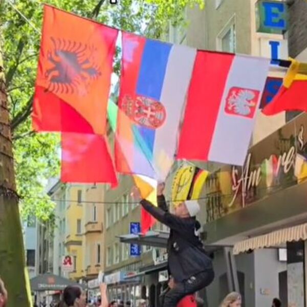 SKANDAL: ALBANCI ISČUPALI ZASTAVU SRBIJE NA EURO! (VIDEO)