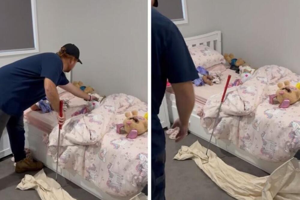 MAJKA PRONAŠLA OPASNU OTROVNU ZMIJU U DEČIJEM KREVETU: Pomerila posteljinu i ZATEKLA UŽAS (VIDEO)