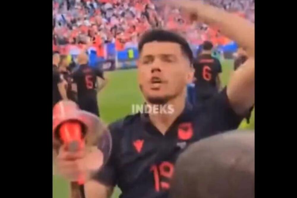 ALBANSKI FUDBALER SKANDIRAO SA NAVIJAČIMA DA SE UBIJU SRBI I MAKEDONCI: Skandalčina na Evropskom prvenstvu! VIDEO