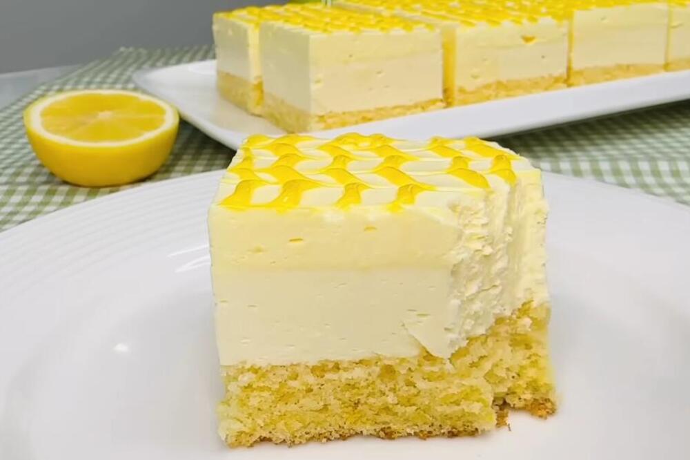BRZI KOLAČ OD LIMUNA JE SVE ŠTO VAM TREBA OVOG LETA: Sočne kocke gotove očas posla, a recept nikad lakši