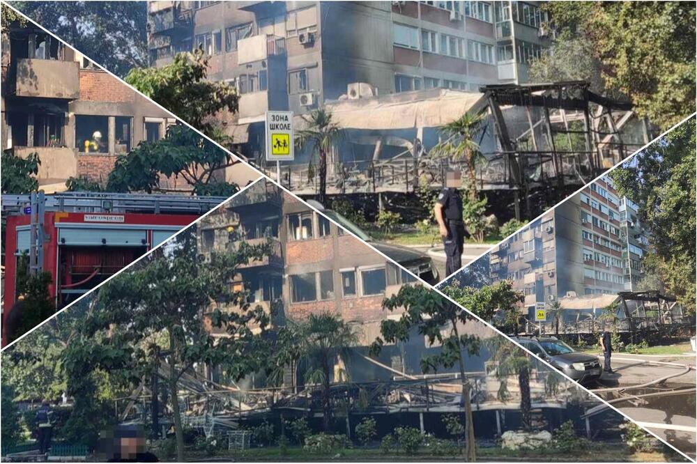 OVO JE NAJJEZIVIJI SNIMAK VELIKOG POŽARA U KAFIĆU NA NOVOM BEOGRADU: Vidi se kako vatra guta i stanove (VIDEO)