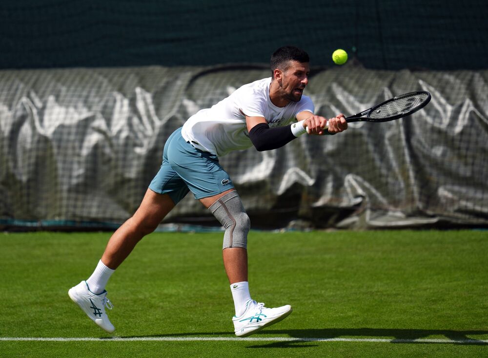 Trening Novaka Đokovića na Vimbldonu