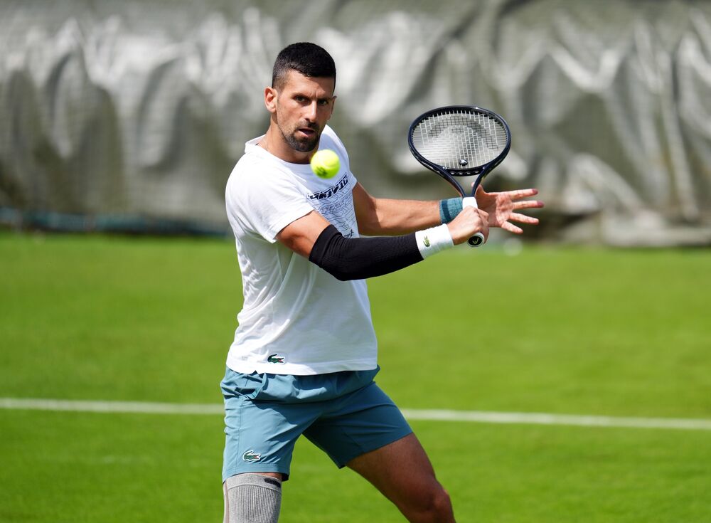 Trening Novaka Đokovića u Londonu