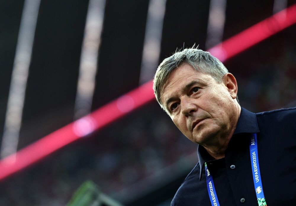 Dragan Stojković Piksi na utakmici Danske i Srbije