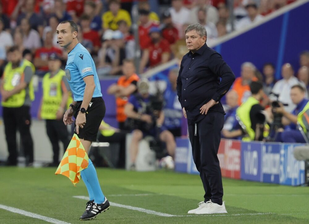 Dragan Stojković Piksi na utakmici Danske i Srbije