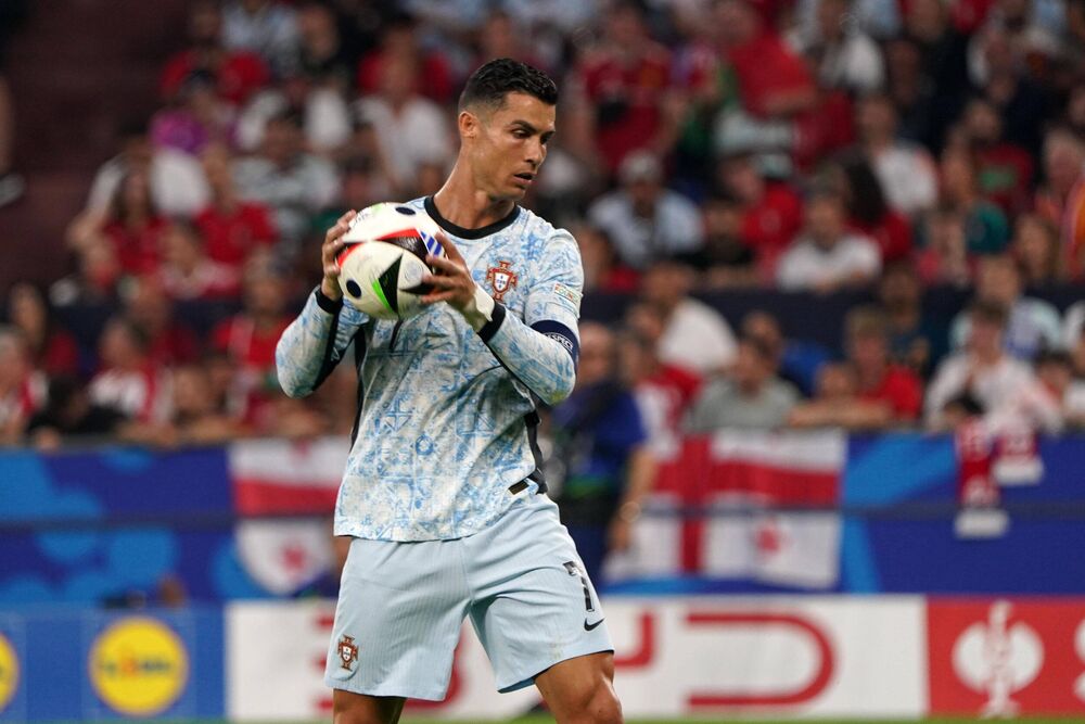 Kristijano Ronaldo na meču protiv Gruzije 