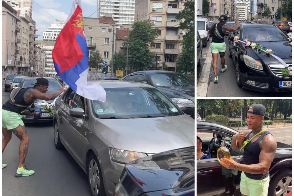 POTEŽE RAKIJU, KRSTI SE I UZVIKUJE "SRBIJA DO TOKIJA": Amerikanac se oduševio srpskom svadbom, pazite šta je radio
