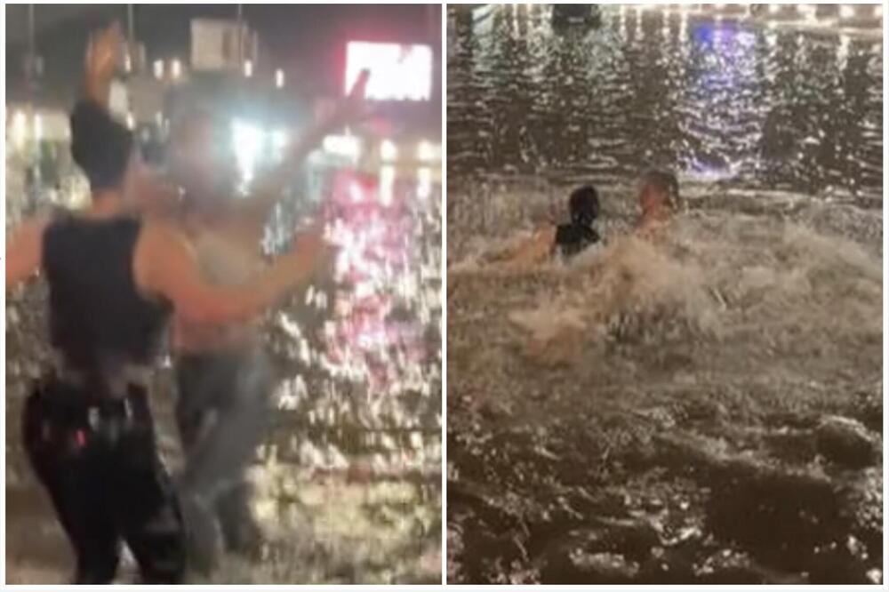 UDRI BRIGU NA VESELJE: Dve devojke skočile u bujicu na Autokomandi pa ZAPLIVALE, NEVERICA! (VIDEO)