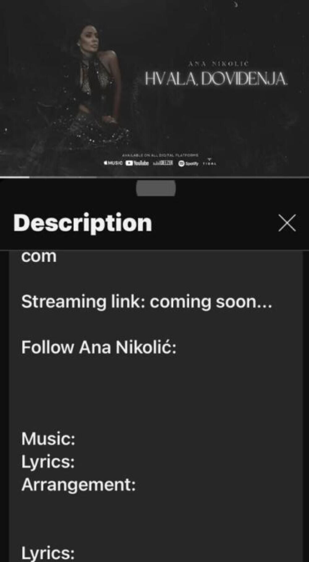 Ani Nikolić ugašen jutjub