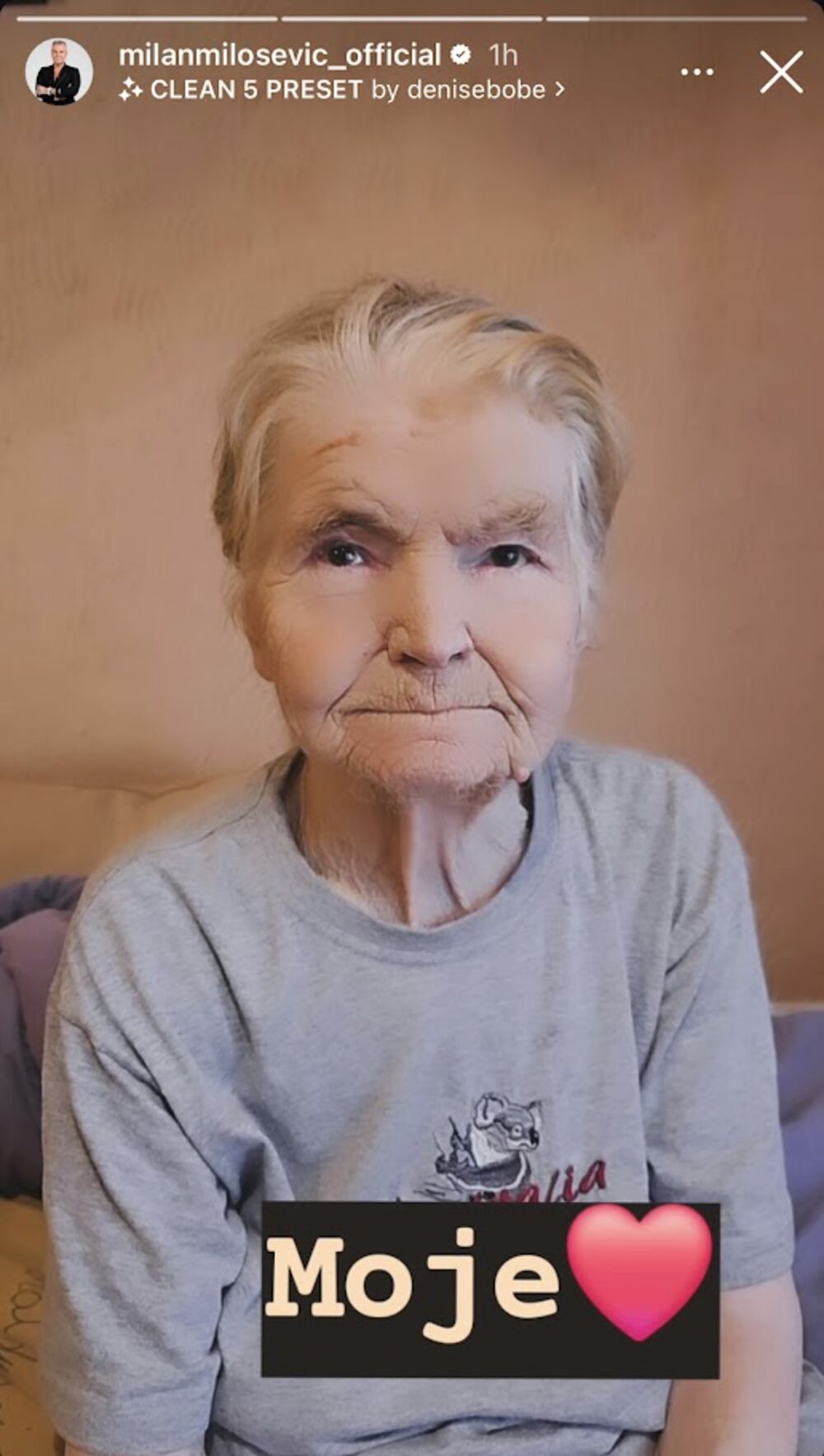 Milan je objavio fotografiju majke
