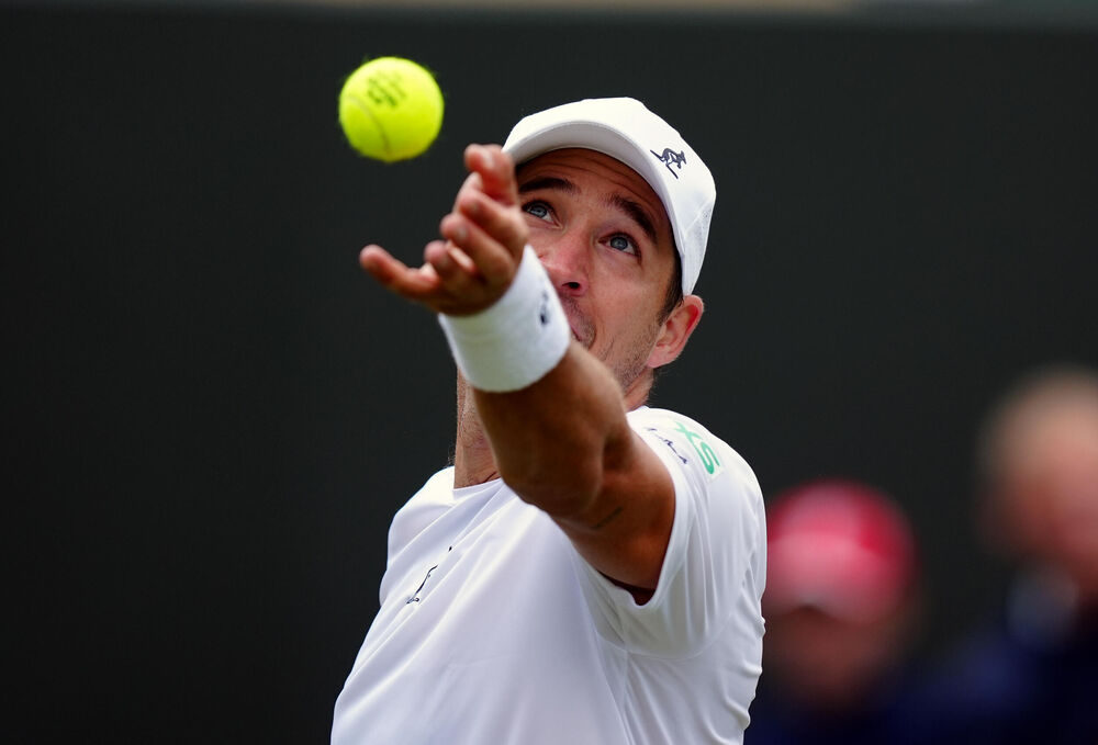 Dušan Lajović na meču protiv Grigora Dimitrova