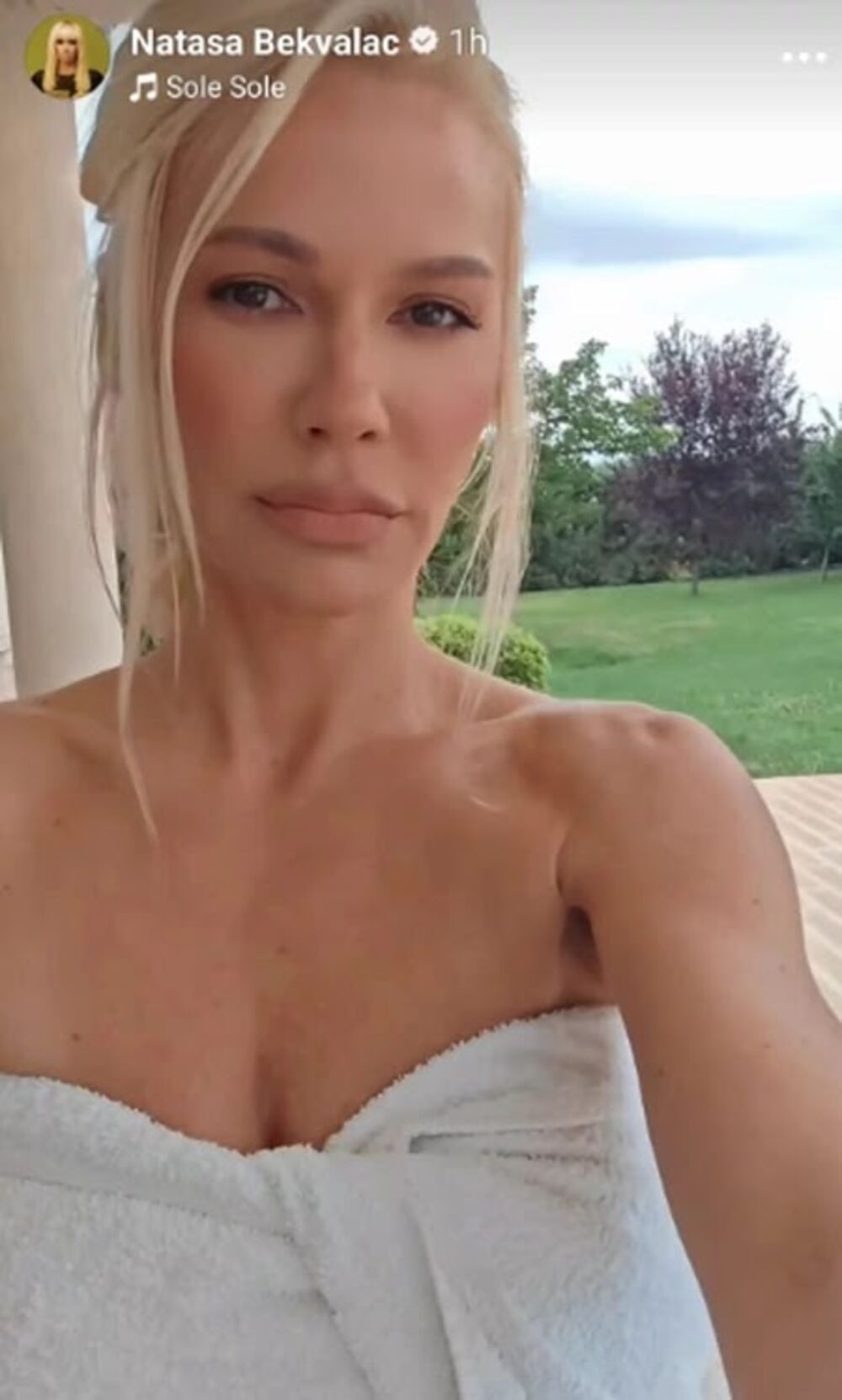 Ona je sada sa svojim pratiocima na Instagramu pokazala kako uživa