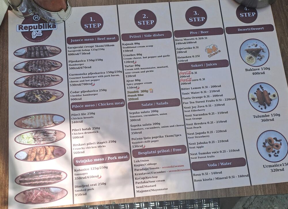 Meni brze hrane u Skadarskoj ulici