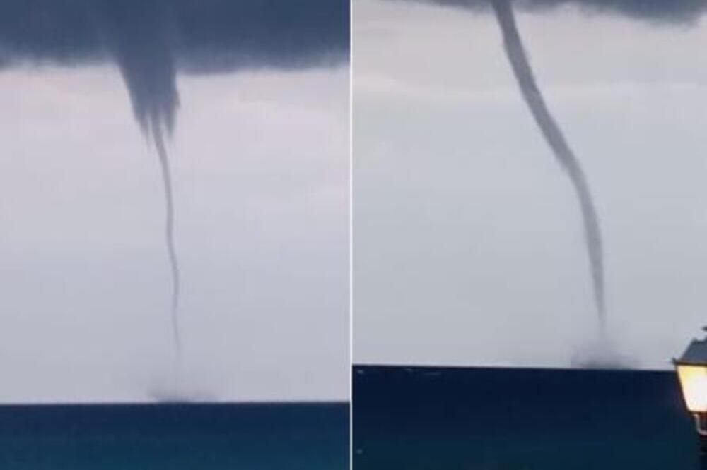 NEBO SE ZACRNILO U GRČKOJ, IZDATO HITNO UPOZORENJE! Srpski turisti uslikali "pijavicu" (FOTO)