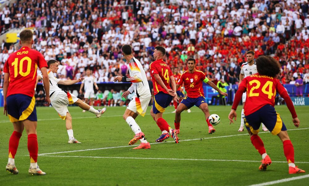 Detalj sa meča Španije i Nemačke 