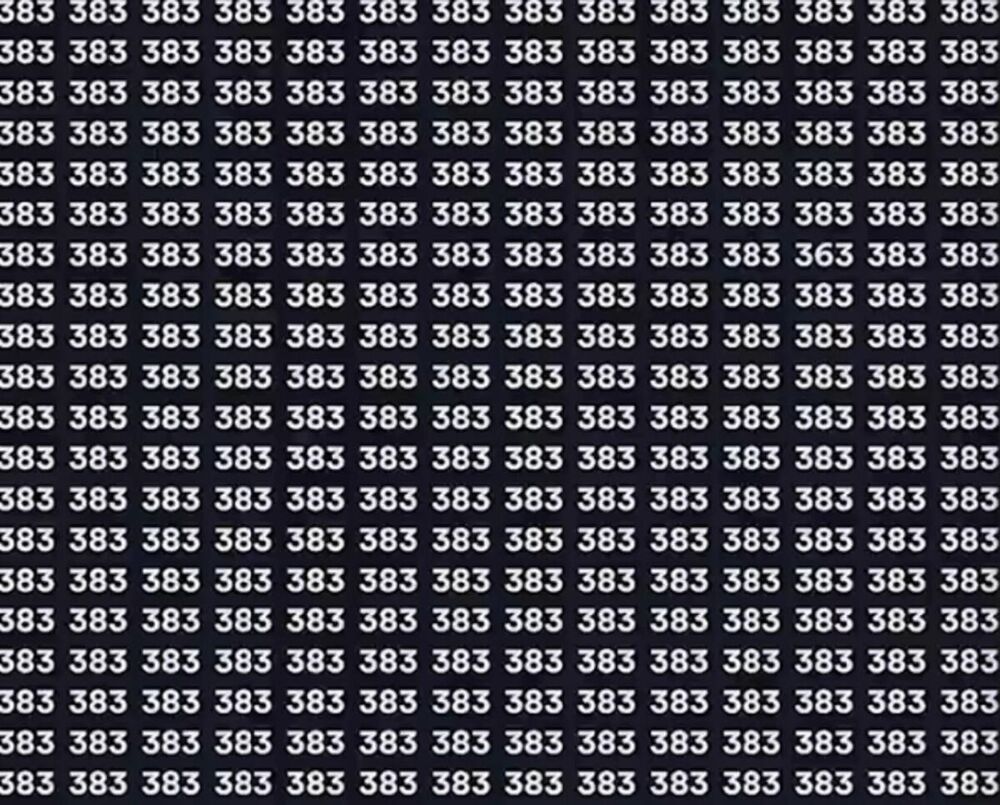 Konstantno se ponavlja 383 i tako u nizu