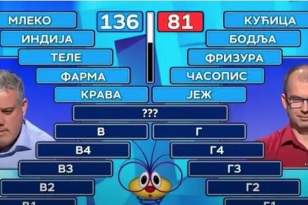 Da nije slučajno si*sa? Šok u Slagalici, takmičar kao iz topa dao odgovor, voditeljkina reakcija se prepričava