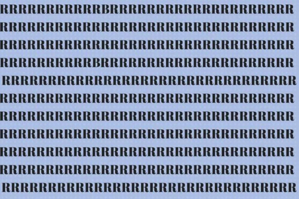 Samo posedni mogu da reše ovu optičku iluziju: Ako nađete dva slova B za manje od 8 sekundi pravi ste genije (FOTO)