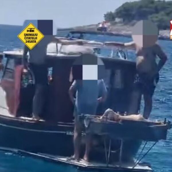 I Hrvati skrenuli s uma: Snimak muškaraca dok peku jagnje usred Jadrana obišao region, prekrstićete se na prizor