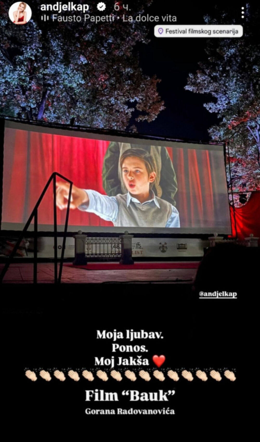 Sin Anđelke Prpić glumi u novom filmu