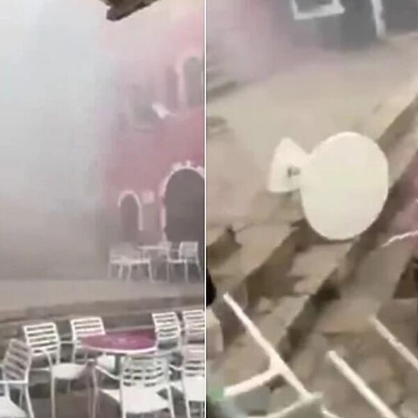 Olujni vetar napravio karambol u centru Mostara! Leteli stolovi, stolice i suncobrani nad Neretvom (VIDEO)