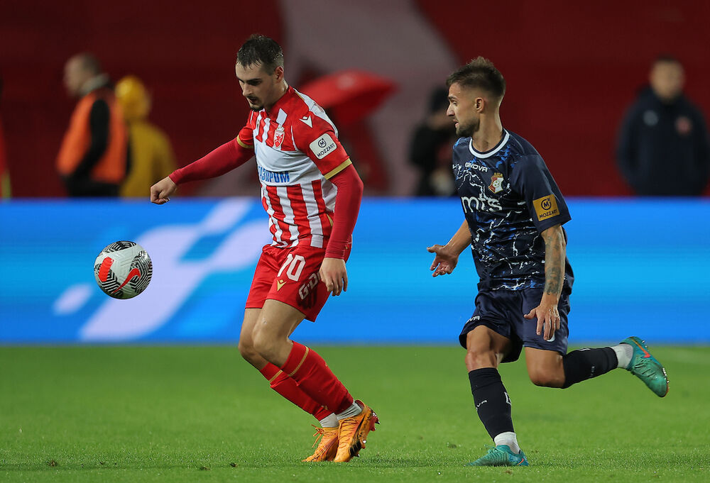 Detalj sa utakmice Crvene zvezde i kruševačkog Napretka