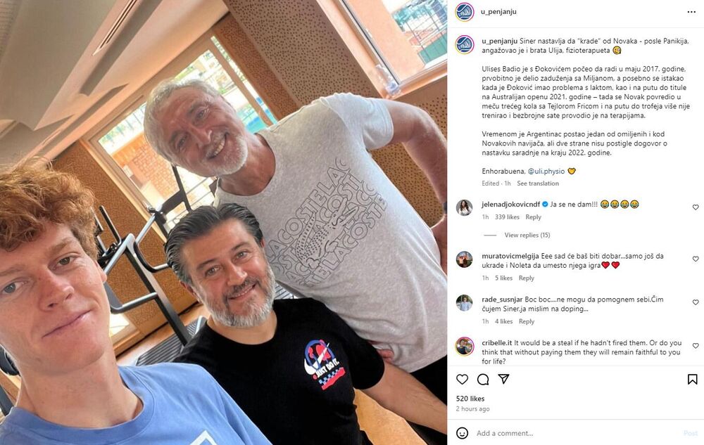 Komentar Jelene Đoković