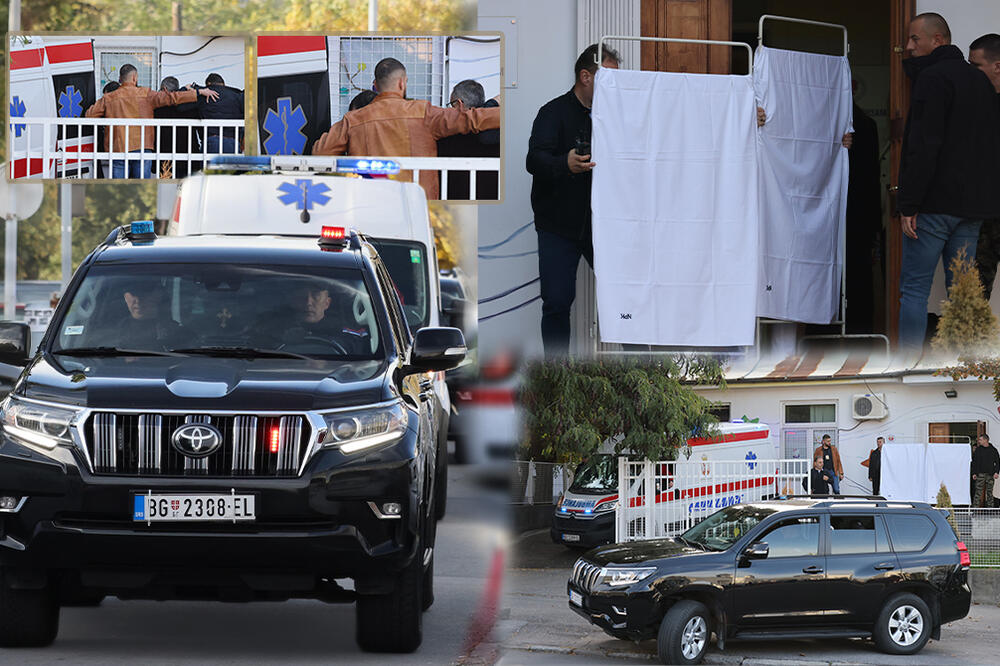 DEČAK UBICA IZVEDEN IZ BOLNICE! Na glavi imao kačket, policajci ga krili kišobranom: OČI U OČI SA RODITELJIMA!