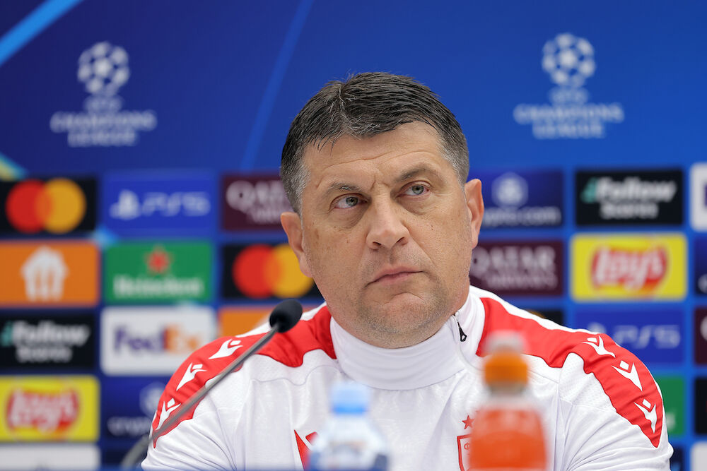 Vladan Milojević na konferenciji za medije pred utakmicu Crvene zvezde i Barselone