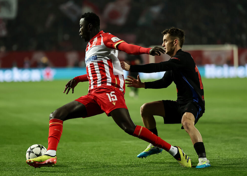 Detalj sa utakmice Crvene zvezde i Barselone