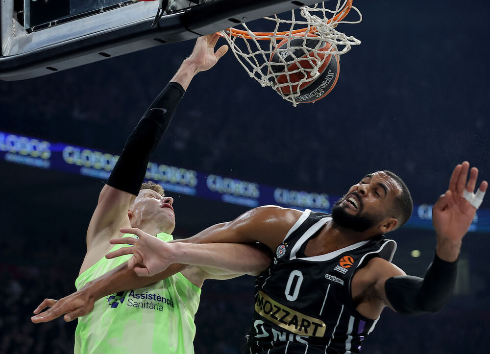 Detalj sa utakmice Partizana i Barselone