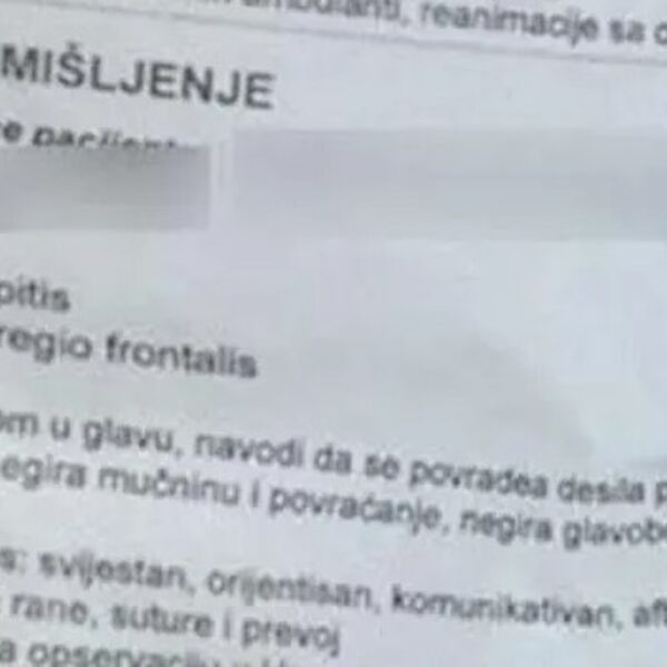Bosanac se udario flašom u glavu, pa završio u Urgentnom: Zbog onoga što mu je lekar napisao, Balkan plače od smeha