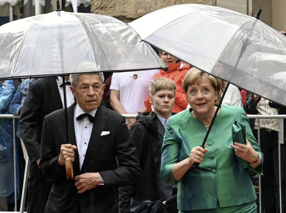 Angela Merkel sa suprugom 