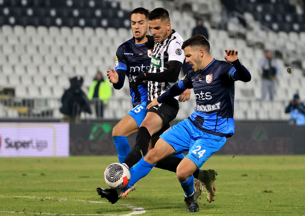 Detalj sa utakmice Partizana i Radničkog iz Niša