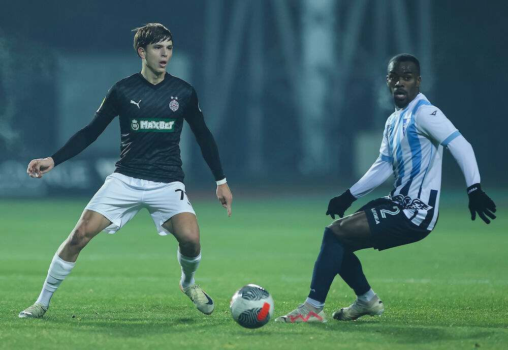 Detalj sa utakmice Spartaka i Partizana u Subotici