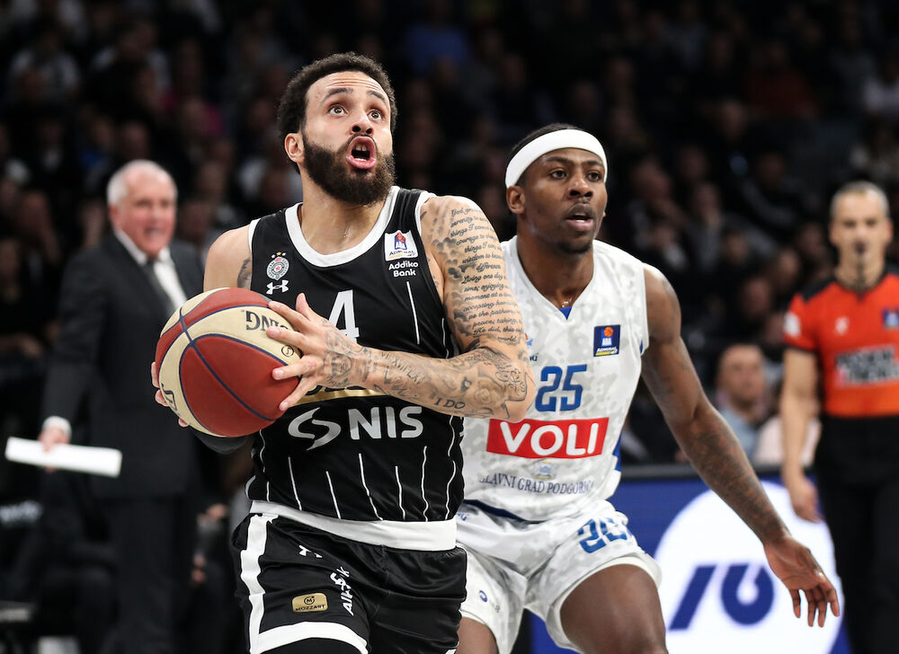 Detalj sa utakmice Partizana i Budućnosti iz Podgorice u Beogradu