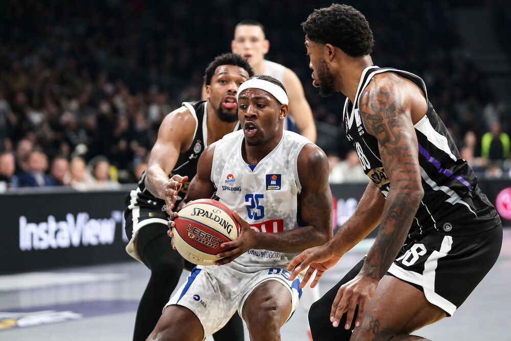 Detalj sa utakmice Partizana i Budućnosti iz Podgorice u Beogradu