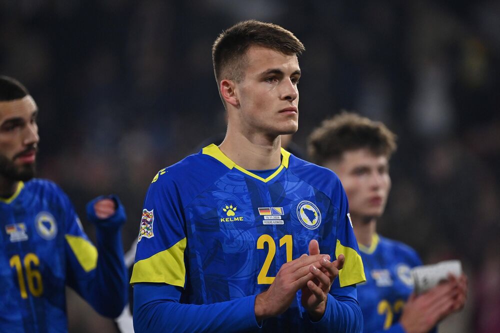 Samed Baždar u dresu Bosne i Hercegovine