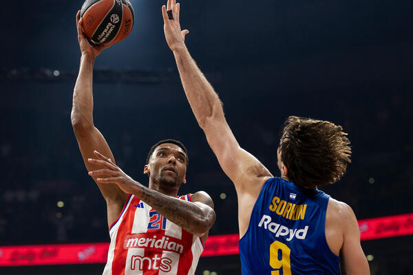 Zvezda prebrodila krizu i srušila Makabi! Junačko srce Jaga i Bolomboja za Top 10