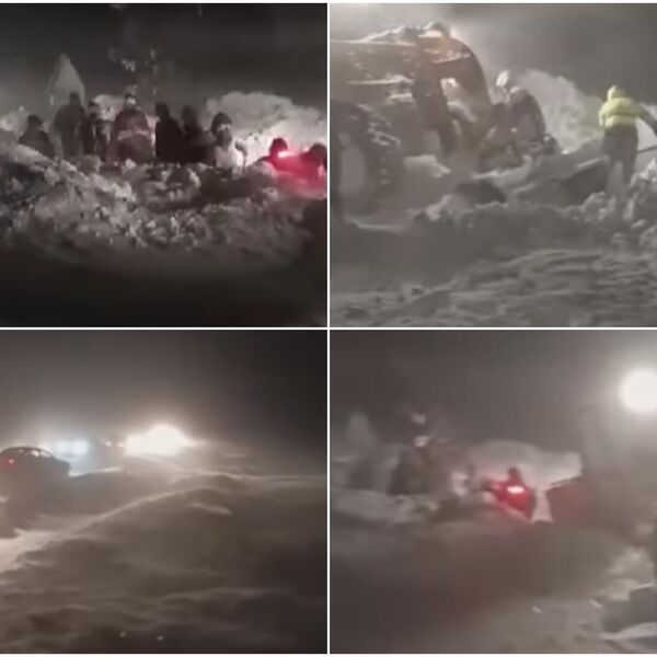 Pogledajte kako su izvlačili ljude zavejane snegom u BiH: Ljudi sa decom bili zaglavljeni u kolima 10 sati! (VIDEO)