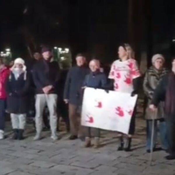 Protest građana na Cetinju: 12 minuta tišine za stradale sugrađane (VIDEO)