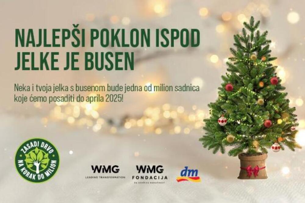 Najlepši poklon ispod jelke je busen: WMG u saradnji s dm drogerie markt, pokrenula inicijativu „Spasi svoju jelku”
