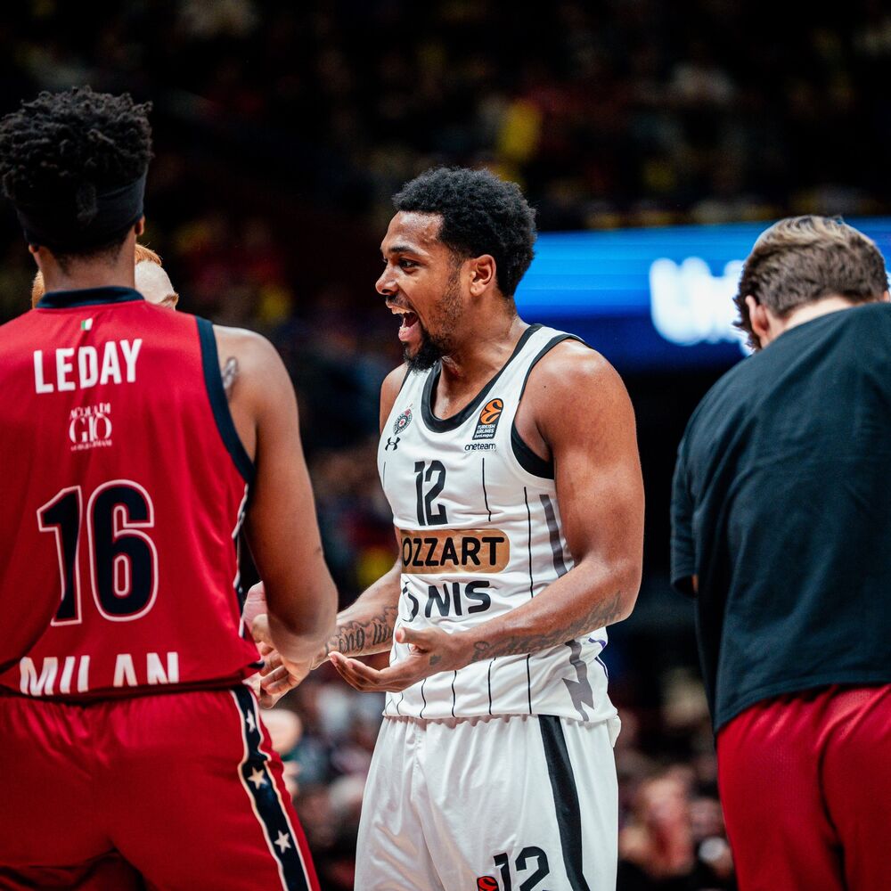 Sterling Braun, Zek Ledej, KK Olimpija Milano, KK Partizan, Evroliga