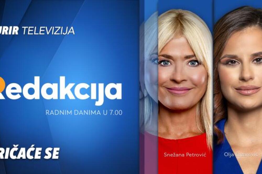 OD PONEDELJKA DO PETKA ZAPOČNITE DAN UZ “REDAKCIJU” NA KURIR TELEVIZIJI