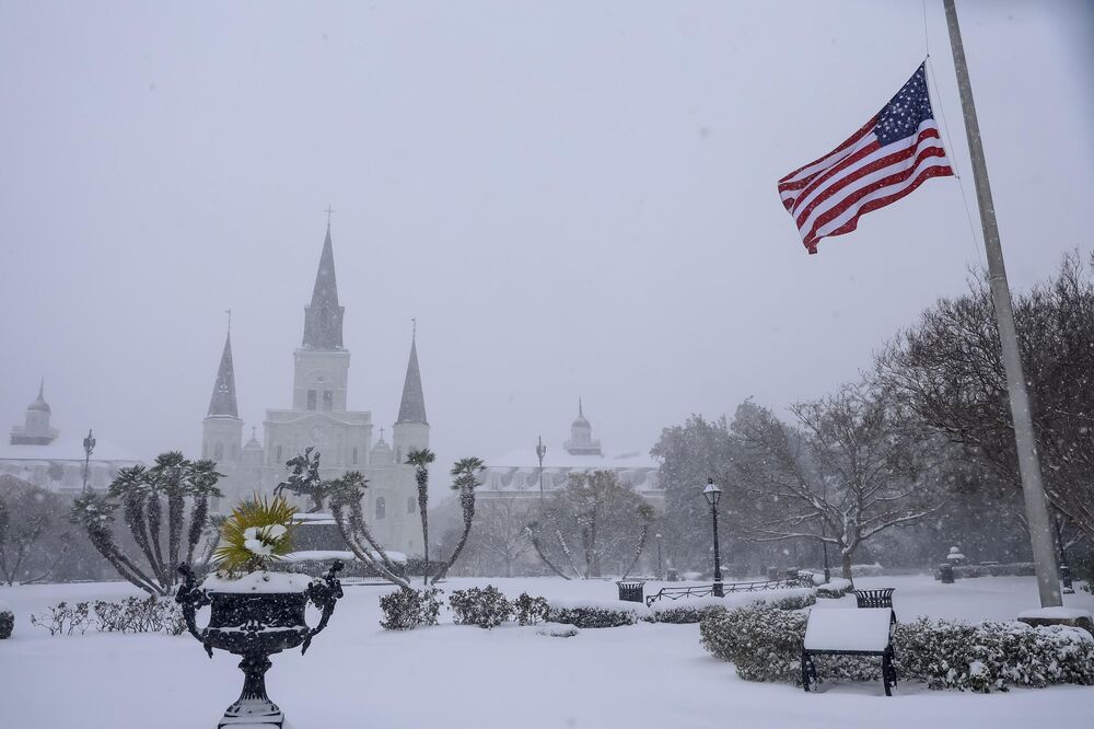 Nju Orleans, luizijana, Sneg, sneg u nju orleansu