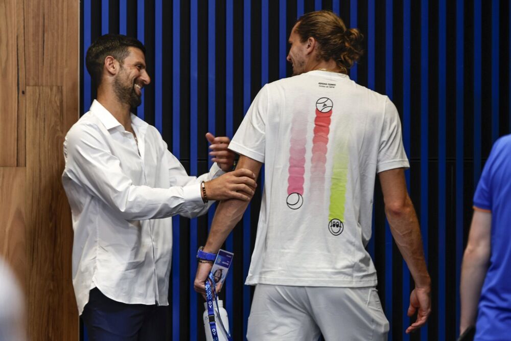 Novak Đoković i Aleksander Zverev 