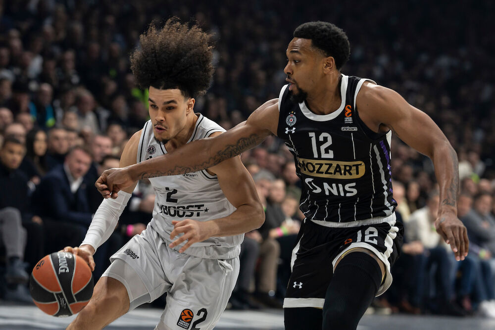 Detalj sa utakmice Pariza i Partizana