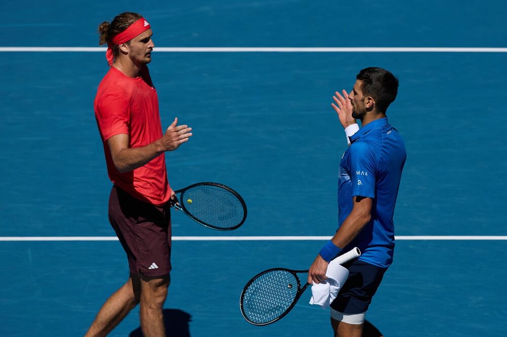 Novak Đoković i Aleksander Zverev
